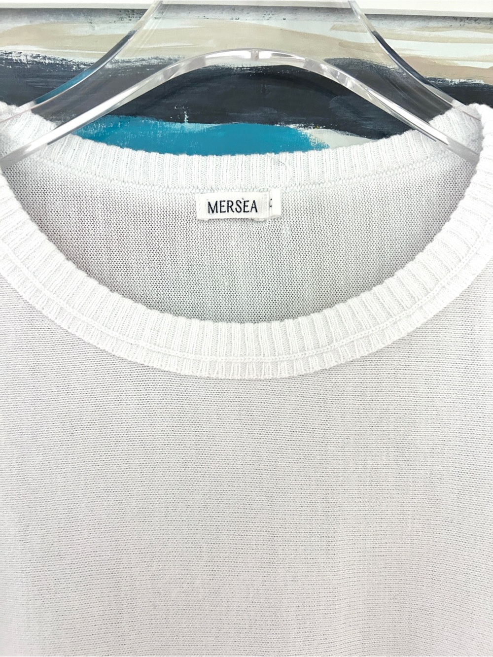 Mersea Catalina Sweater White Top Women's OS One Size Relaxed Travel Coastal - Picture 4 of 16